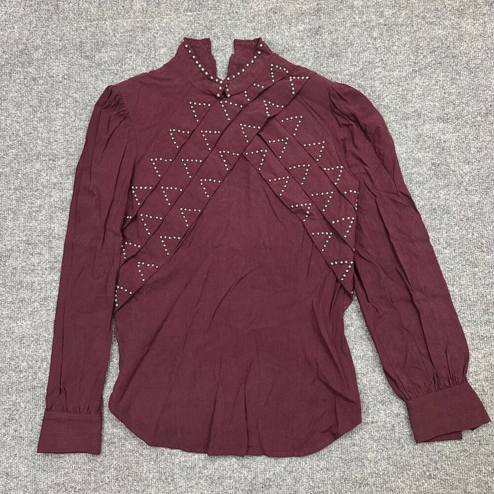 Vintage Silver Mesa Western Wear Shirt Women's Medium Cowgirl Southwestern USA